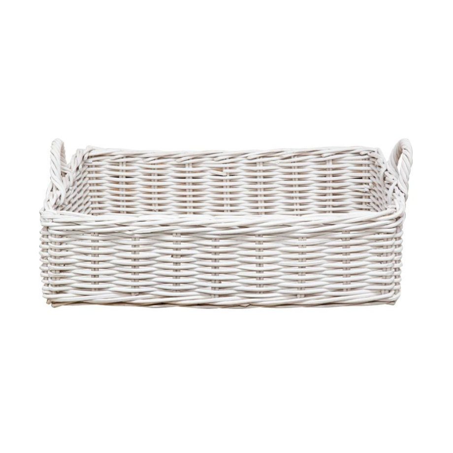 SET BANDEJAS RATAN ONDA BLANCO M