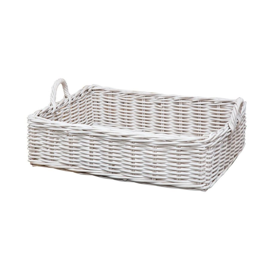 SET BANDEJAS RATAN ONDA BLANCO M