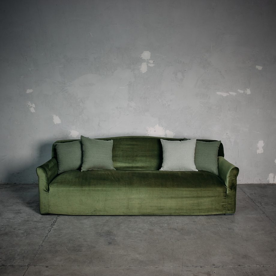 Sofá Cotidiano Terciopelo Verde