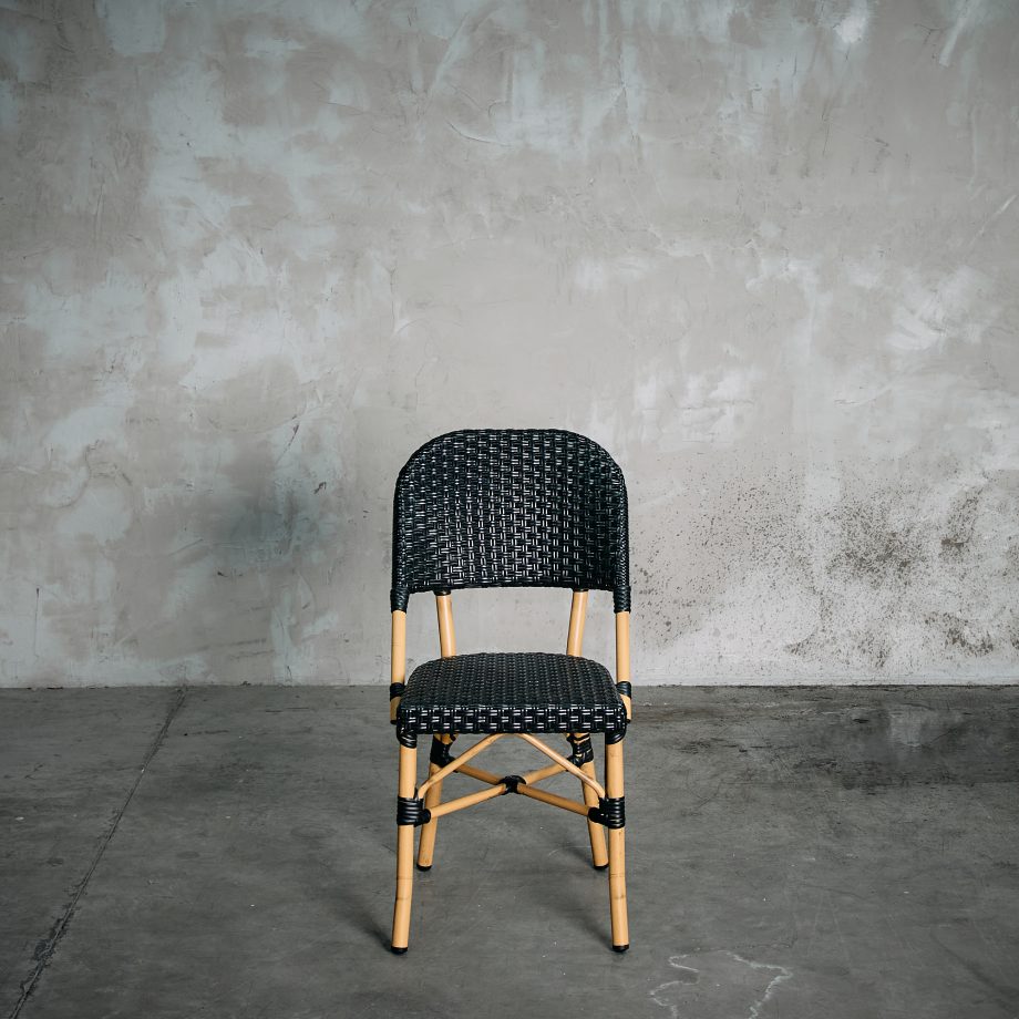 Silla Parisina Simple Negra