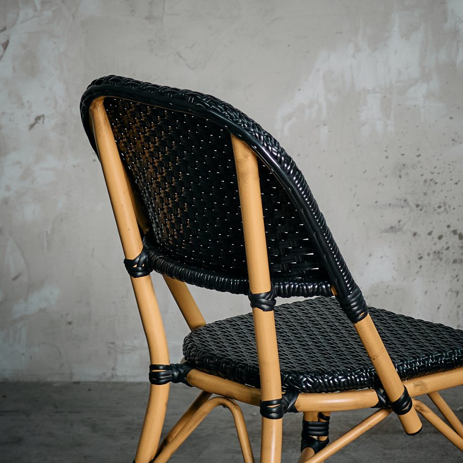 Silla Parisina Simple Negra